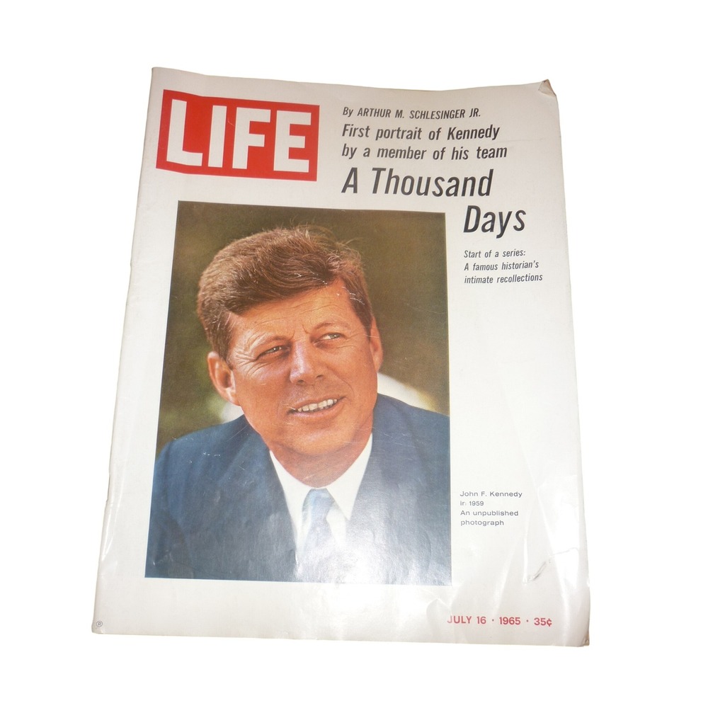 Vintage LIFE Magazine July 16 1965 JFK Cover Arthur Schlesinger A Thousand Days